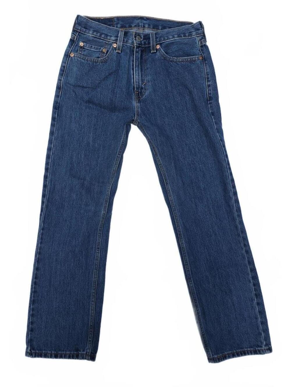 Levi's 505 Men's Regular Fit Straight Leg Jeans Blue 29 x 27 Good Cond.